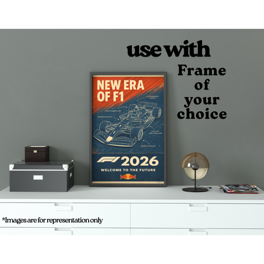 Formula 1 2026 Car | The Next Era (A3 Poster)