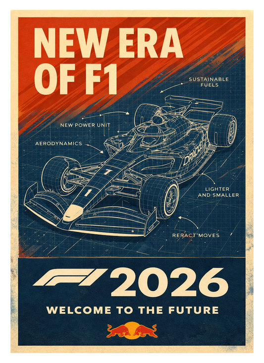 Formula 1 2026 Car | The Next Era (A3 Poster)