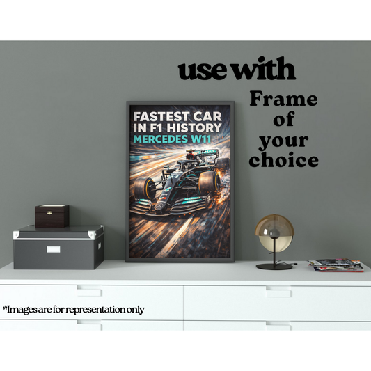 Mercedes W11 | Fastest F1 Car in History (A3 Poster)